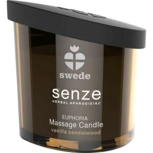 Swede Senze Euphoria Massage Candle, Vanille-Sandelholz Duft, Kräuter-Aphrodisiakum - Lufterfrischer