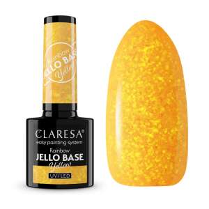 CLARESA Rainbow Jello Base Baza hybrydowa - Yellow 5 g 103413408 - Nail Primer & Cover Gel