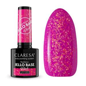 Claresa Rainbow Jello Base Pink UV/LED Gellack - Nageldesign