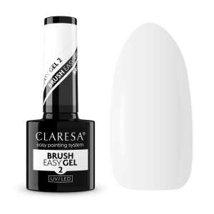 Claresa Brush Easy Gel 2 - Mleczny Biały UV/LED Żel do Budowy Paznokci - Uroda i zdrowie