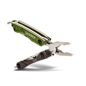 Gerber Dime multitool, verde, 10 funcții, dimensiune breloc - Scule multifuncționale