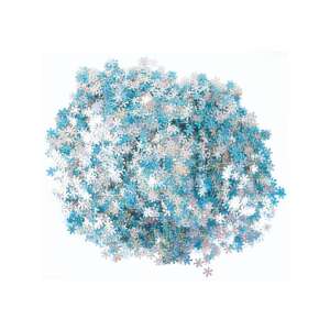 PlayBox 500 grammos kék és ezüst hópehely flitter, tökéletes kézműveskedéshez és dekorációhoz - Playbox