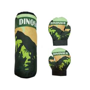 Set de box pentru copii cu tematică dinozaur, include sac de box și mănuși - Sport și agrement