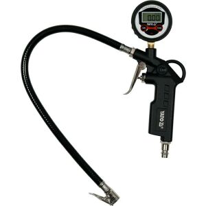 Close-up of YATO digital tire inflator gun - Yato
