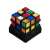 Rubik's Roll 5 în 1 Jocuri, jocul vine cu o bază neagră și 27 de zaruri colorate