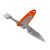 Camping- und Wanderbesteckset, Messer und Gabel, Taschenmessertyp, 16 cm, rot 135875997