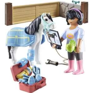Set de joacă Playmobil 71497 Horses of Waterfall cu veterinar, cal și accesorii - Jocuri creative și de construcție