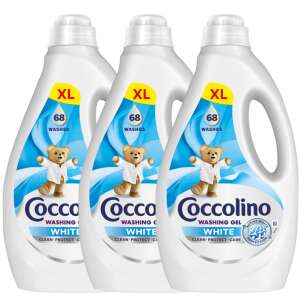 Coccolino White Żel do prania w płynie 3x2,72L - 204 prania