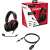 HyperX Cloud III Gaming Headset, black and red, with accessories and packaging