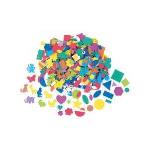 PlayBox colorful foam stickers, 170g pack, includes animals, shapes, and flowers - Playbox