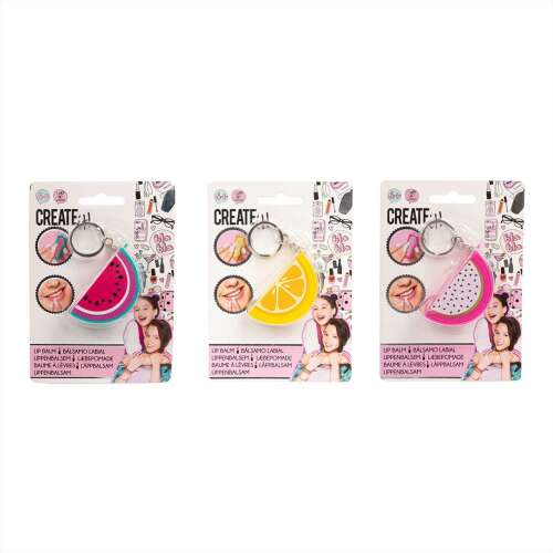 Canenco Create It! Fruit Lip Balm Keychain – various types