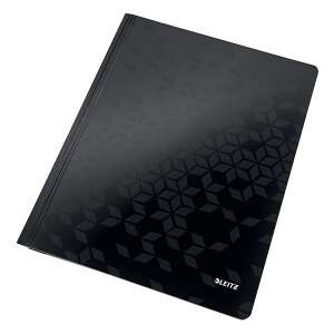 LEITZ Wow A/4 laminált karton fekete gyorsfűző - Gyorsfűző mappa