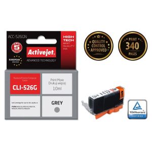 Activejet Canon CLI-526G Szary Wkład Atramentowy 10ml z opakowaniem i certyfikatami jakości - Activejet