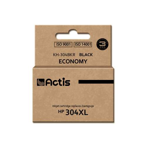 Actis KH-304BKR fekete tintapatron, kompatibilis HP 304XL-lel