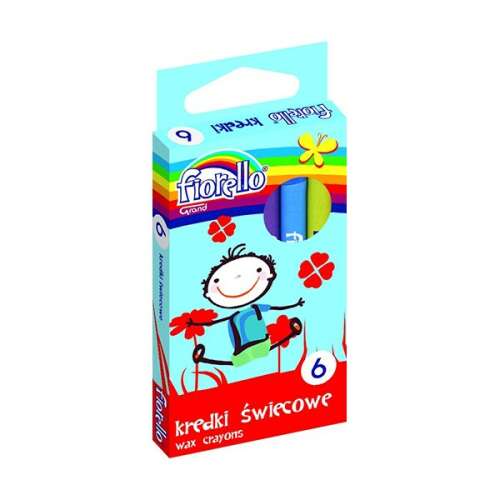 Fiorello Grand 6er Pack Wachsmalstifte, rund, angespitzt