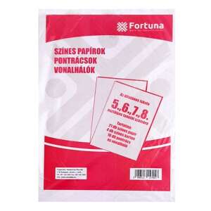 Fortuna színes papírok, pontrácsok és vonalhálók 5-8. osztályosok számára - Fortuna