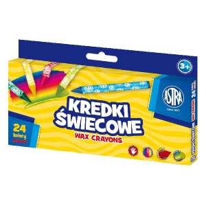 Astra Wachsmalstifte, 24 Farben, für Kinder - Crayons