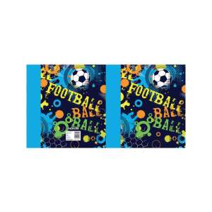 Füzetbox NEBULO A/5-ös füzethez, kék és fekete futball mintás mappa - Füzetbox