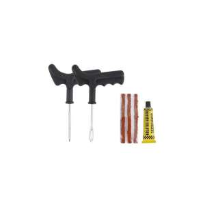 Gumiabroncs javító készlet 3 db tömítő szál, 2 db szerszám és gumioldat - Mannol