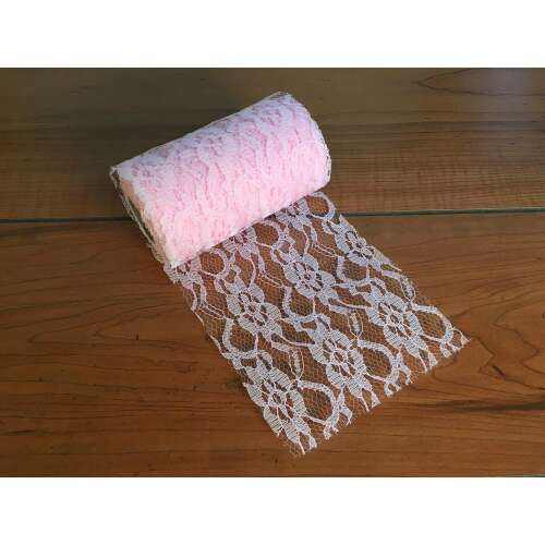 Csipke szalag rózsaszín 9-11cm*1,5-1,8 méter 103423015