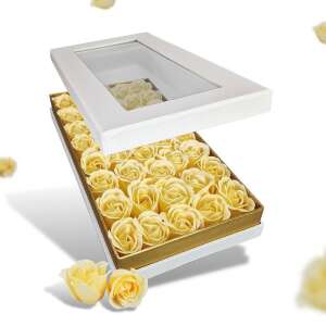 Prémium szappanrózsa szelence 40 darab rózsával, tökéletes ajándék bármilyen alkalomra, ajándék nőnek, anyák napjára, születésnapra, Valentin-napra, Nőnapra - Ajándék ötlet Valentin-napra