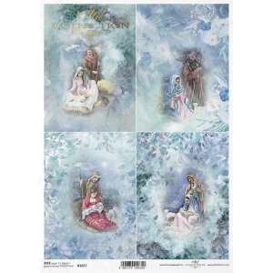 Karácsonyi Születés Dekupázs Rizspapír, A4 méret, Decopatch - Dekorációs kellék