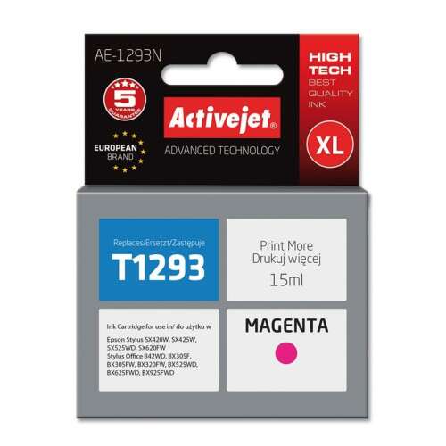 ActiveJet Epson T1293 Magenta Tintapatron - 15 ml