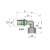 COMAP 7090GW MultiSkin prés könyök, 90 fok, 32x3mm-1"B, műszaki rajz méretekkel