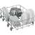Beko DIS35025 dishwasher lower rack with plates and pot