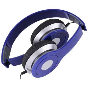 Rebeltec CITY modré káblové slúchadlá s mikrofónom - Rebeltec