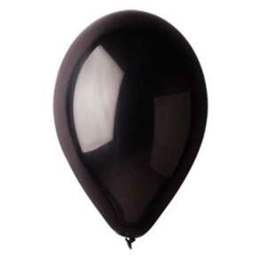 Fekete latex lufi, 26 cm, Gemar - Gemar