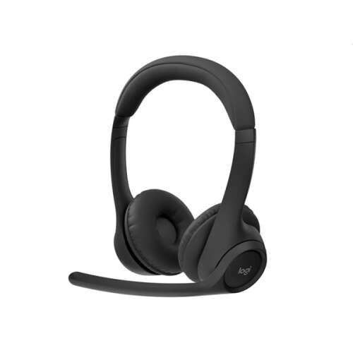 Logitech Zone 300 vezeték nélküli Bluetooth fejhallgató mikrofonnal, ferde nézet - Logitech