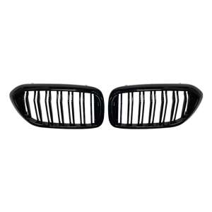 Kühlergrill für BMW 5er G30 ohne Emblem 2018-2020 Schwarz Glänzend AutoVision