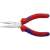 Knipex 25 05 140 long nose pliers with cutting edge, 140 mm, red and blue handles
