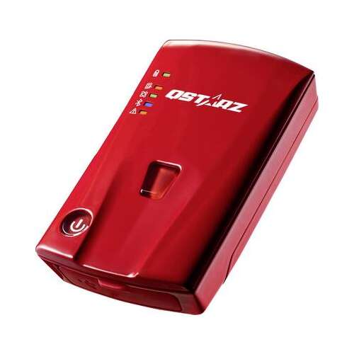 Qstarz BL-1000ST GPS utazási rögzítő, piros, ferde nézet