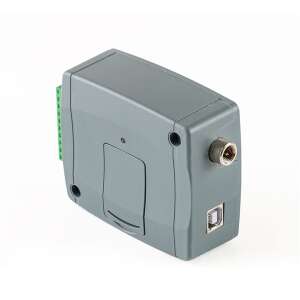 Tell Pager4 - 4G.IN6.R1 IP kommunikátor, hátulnézet, bemutatva a sorkapcsokat, az USB portot és az antenna csatlakozót - Biztonságtechnikai kiegészítő