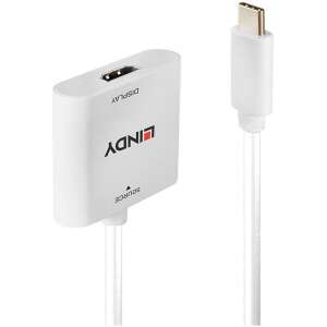 Lindy USB Type C to HDMI 4K60 Converter, white, adapter, cable - HDMI Adapter