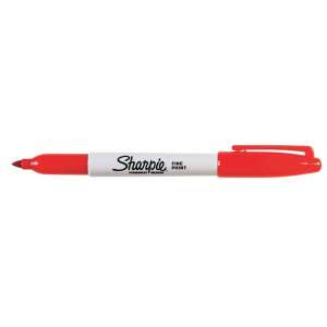 Sharpie Fine Point 1 mm roter Permanentmarker - Sharpie