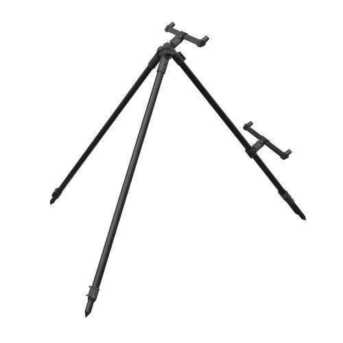 CARP ACADEMY River Rod Pod kinyitva, szögletes nézet, horgászbot tartó állvány - Rod pod és bottartó