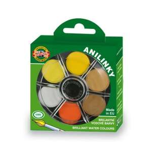 KOH-I-NOOR Hardtmuth 24 Brillante Wasserfarben, Set mit 24 Wasserfarben in einem Kunststoffbehälter, Verpackung - Schreibwaren & Schreibmaterial