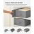 SONGMICS Fiókos Ruhásrendező - 4 db - 42x30x17 cm - Szürke 131727913