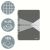 Leitz "Office" 90 sheets A5 grey PP cover checkered spiral notebook 58118445