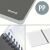 Leitz "Office" 90 sheets A5 grey PP cover checkered spiral notebook 58118445