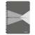 Leitz Office A5 Notebook, Grey, 90 Sheets, Grid