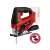 Einhell TC-JS 18 cordless jigsaw, red and black, with saw blade, no battery or charger included