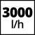 Debit de 3000 l/h pentru pompa submersibilă Einhell GE-PP 18 RB Li - Solo