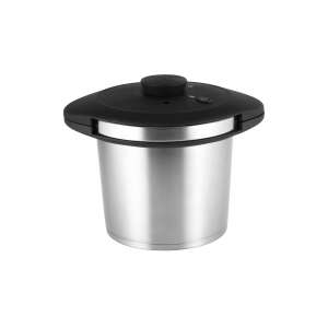 Carl Schmidt Sohn Galaxy 6L stainless steel pressure cooker, chrome, 2 pressure levels, easy one-handed opening and closing system - Electric Cookware