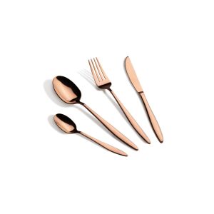 Комплект прибори за хранене Berlinger Haus розово злато, 24 части от неръждаема стомана - Прибори за хранене