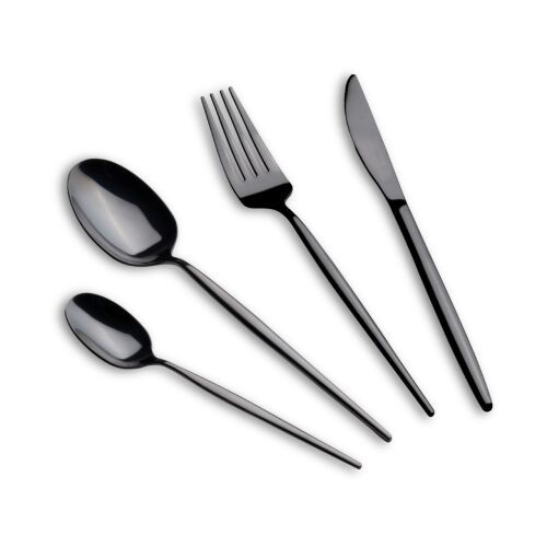Berlinger Haus BH 3069 Black Mirror Cutlery Set, 24-piece, black stainless steel flatware
