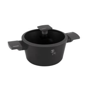 Berlinger Haus Antracit 20cm Casserole Pot with Glass Lid - Clay pot